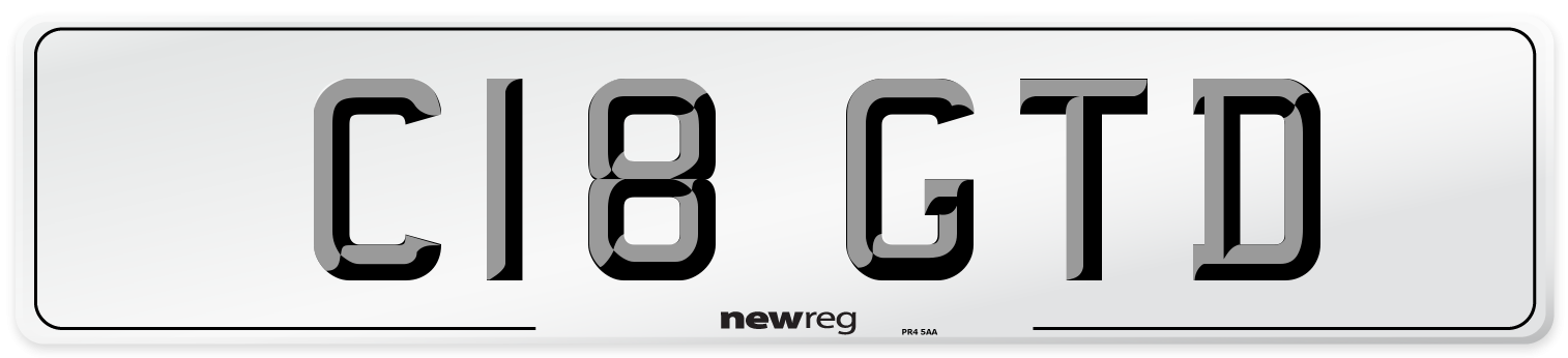 C18 GTD Number Plate from New Reg